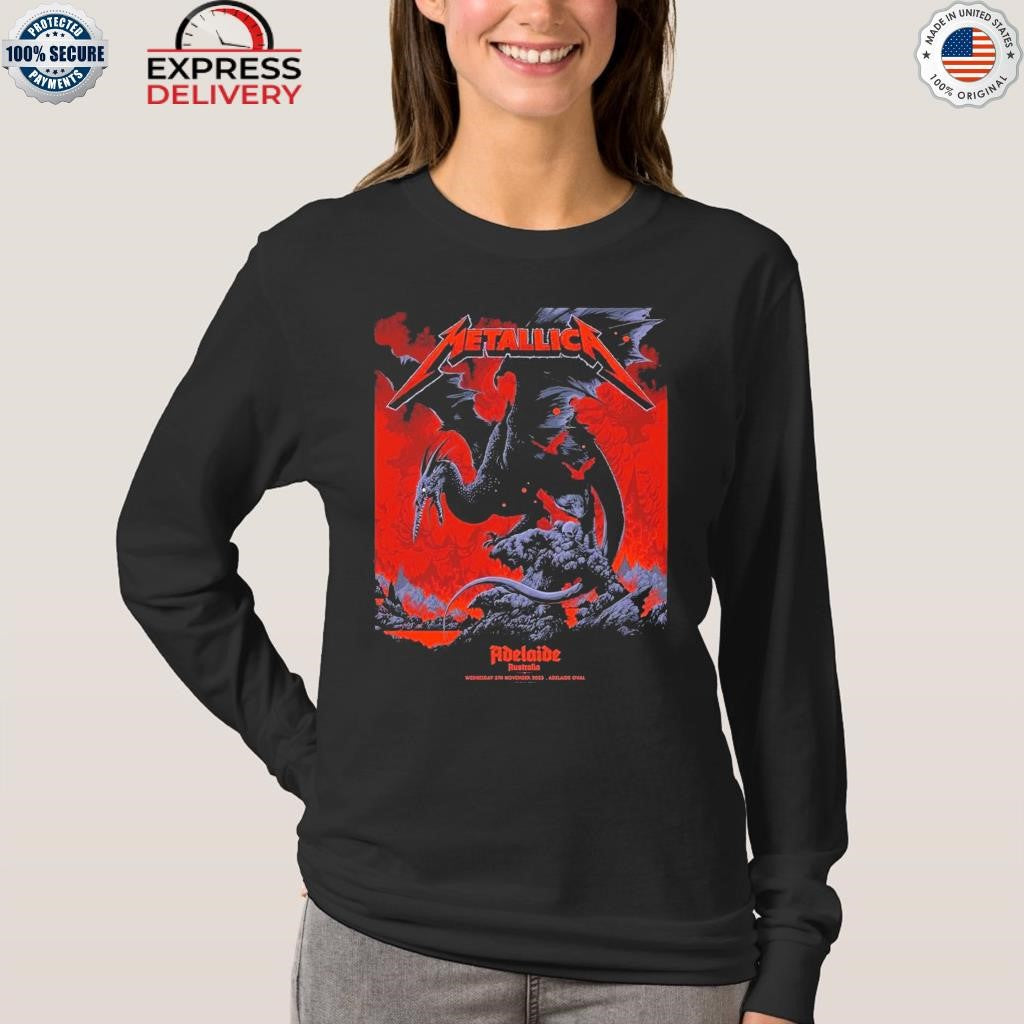 Metallica M72 Adelaide Australia By Ken Taylor At Adelaide Oval On November 5 2025 Pterosaur Shirt