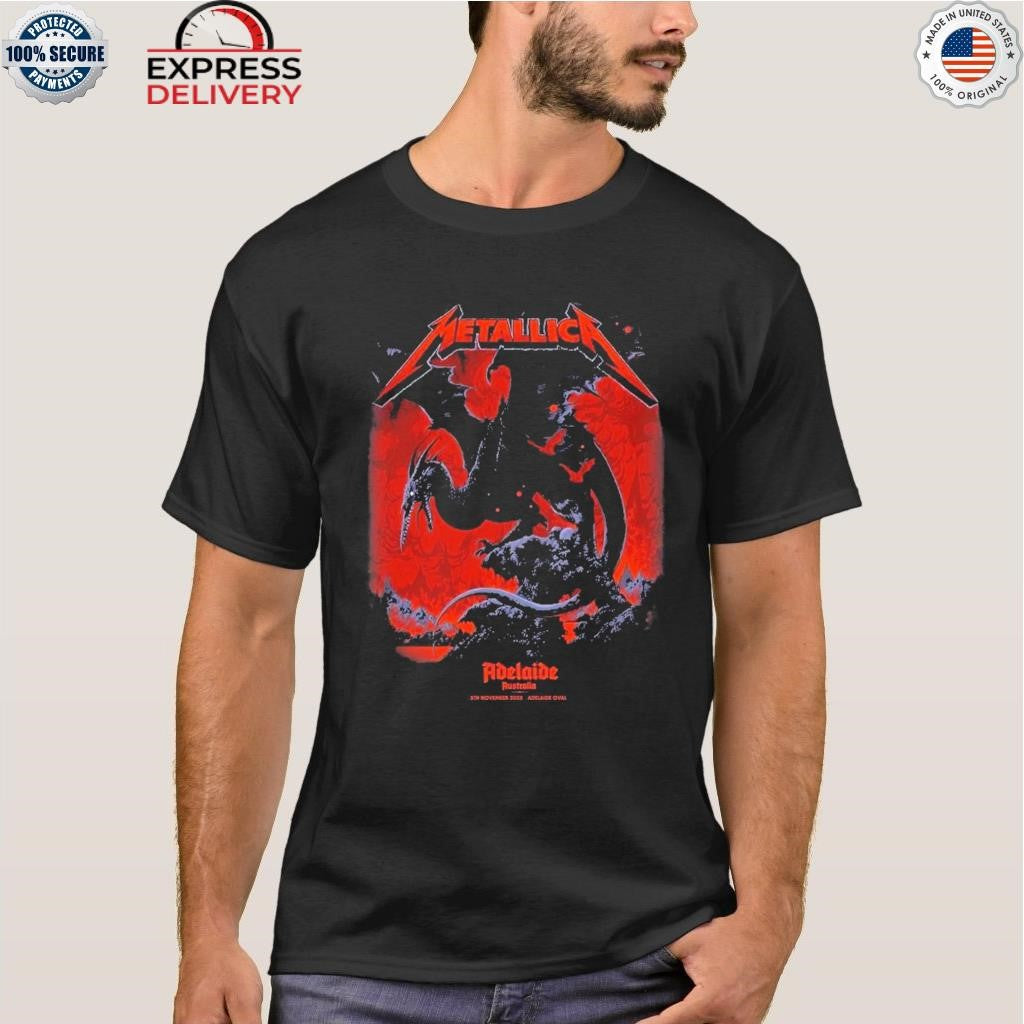 Metallica M72 Adelaide Pop-Up Artwork By Ken Taylor Australia Tour On November 5 2025 At Adelaide Oval Shirt