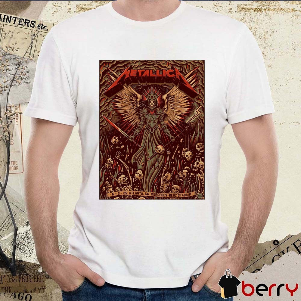 Metallica M72 Atlanta GA Mercedes-Benz Stadium June 3 2025 Poster t-shirt