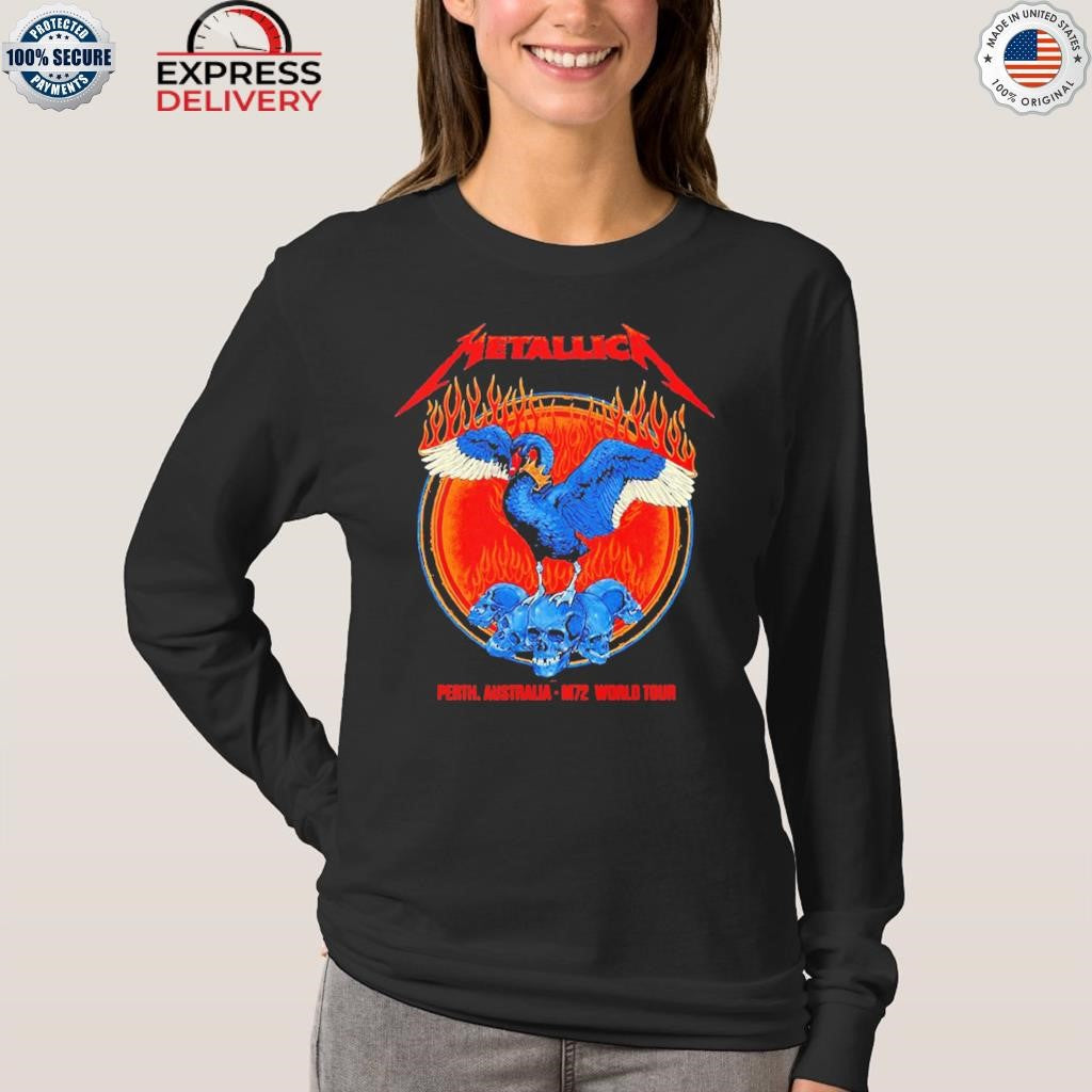 Metallica M72 Perth 2025 Exclusive At Optus Stadium On 1 November 2025 In Australia Swan And Skulls Shirt