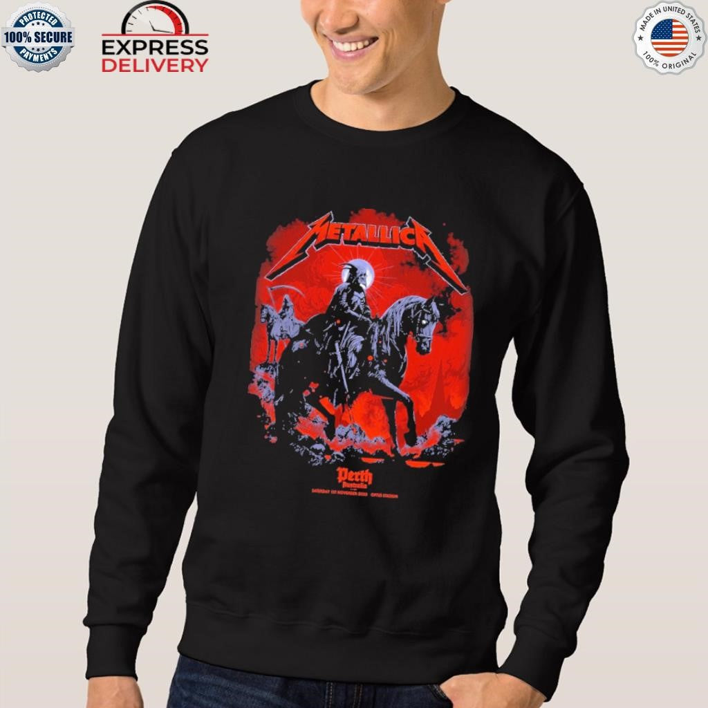 Metallica M72 Perth 2025 November 1, 2025 Optus Stadium, Australia Death Rider Shirt