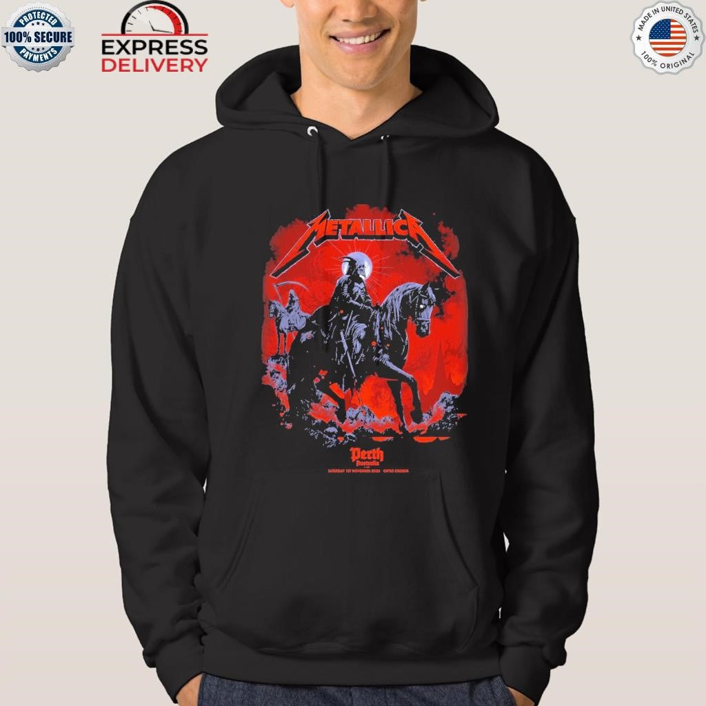 Metallica M72 Perth 2025 November 1, 2025 Optus Stadium, Australia Death Rider Shirt