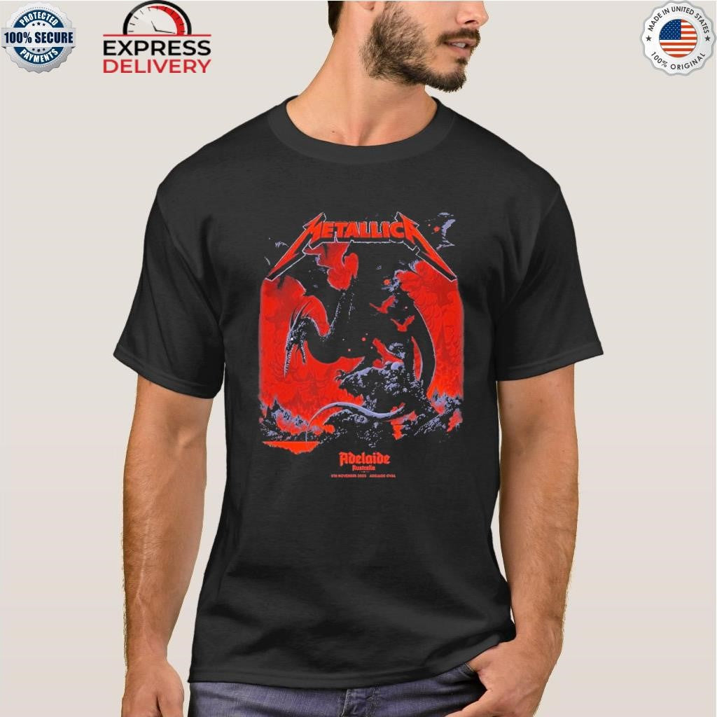 Metallica M72 Pop-Up For Adelaide Australia At Oval On November 5th 2025 By Ken Taylor Shirt