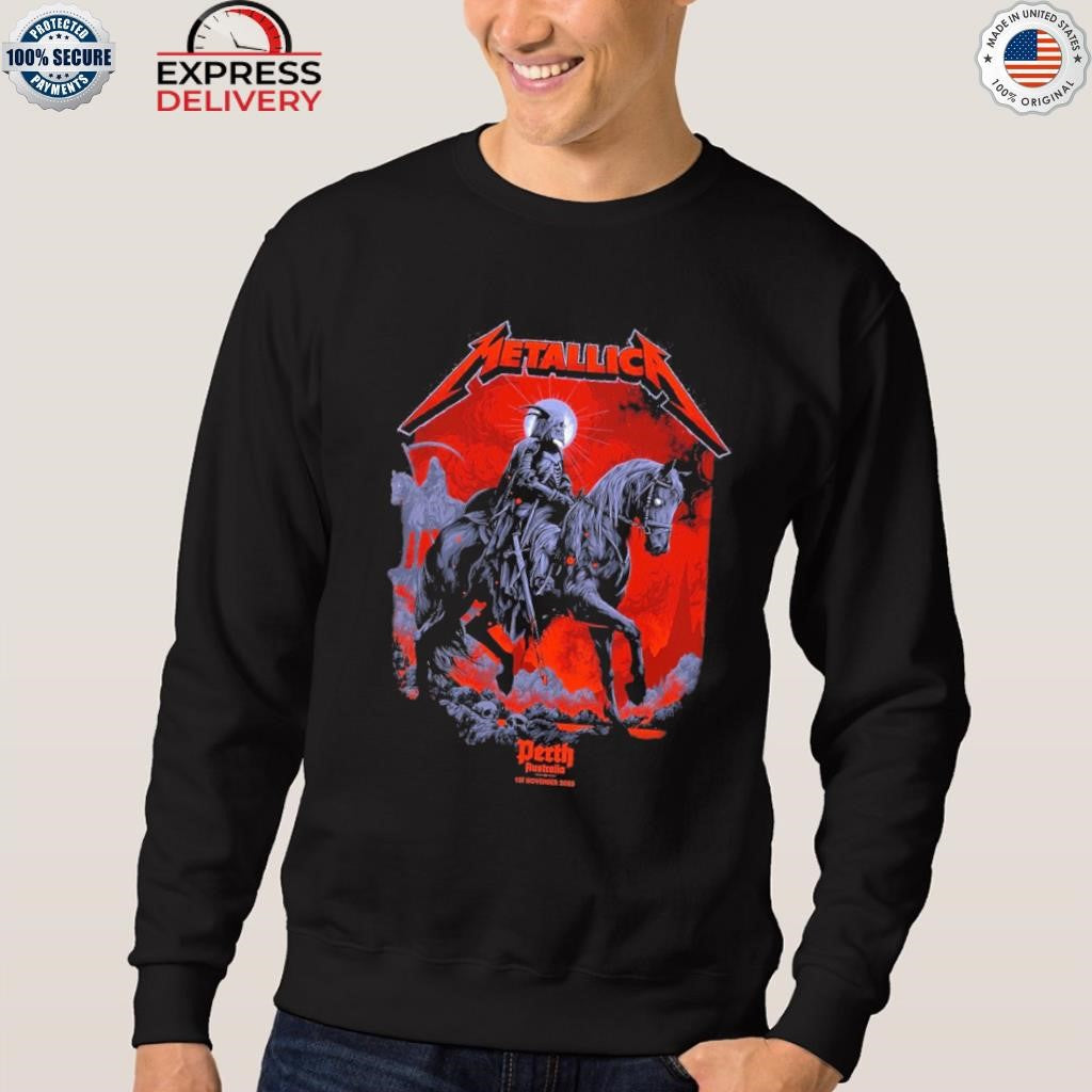 Metallica M72 World Tour 2025 November 1, 2025 Perth Australia Optus Stadium Death Rider Shirt