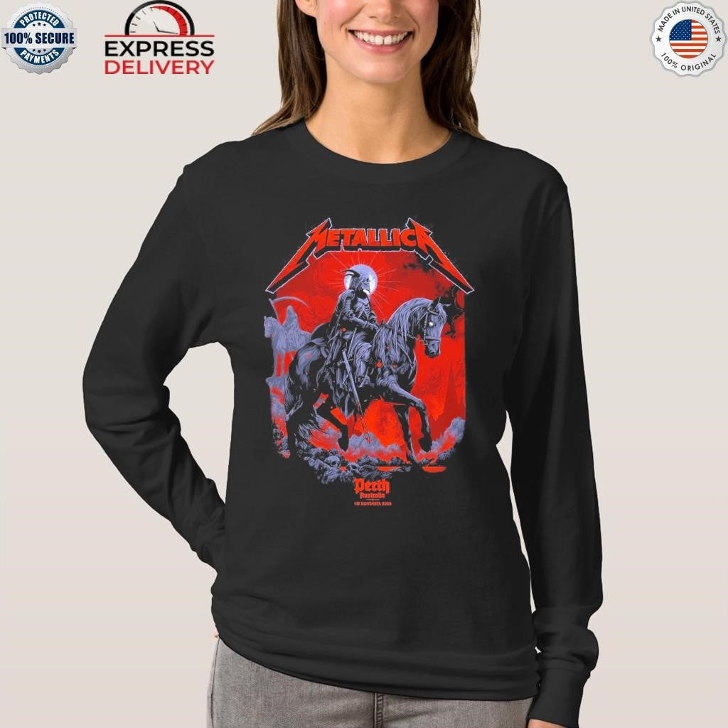 Metallica at Optus Stadium in Perth, Australia on November 1, 2025, on the M72 World Tour Shirt