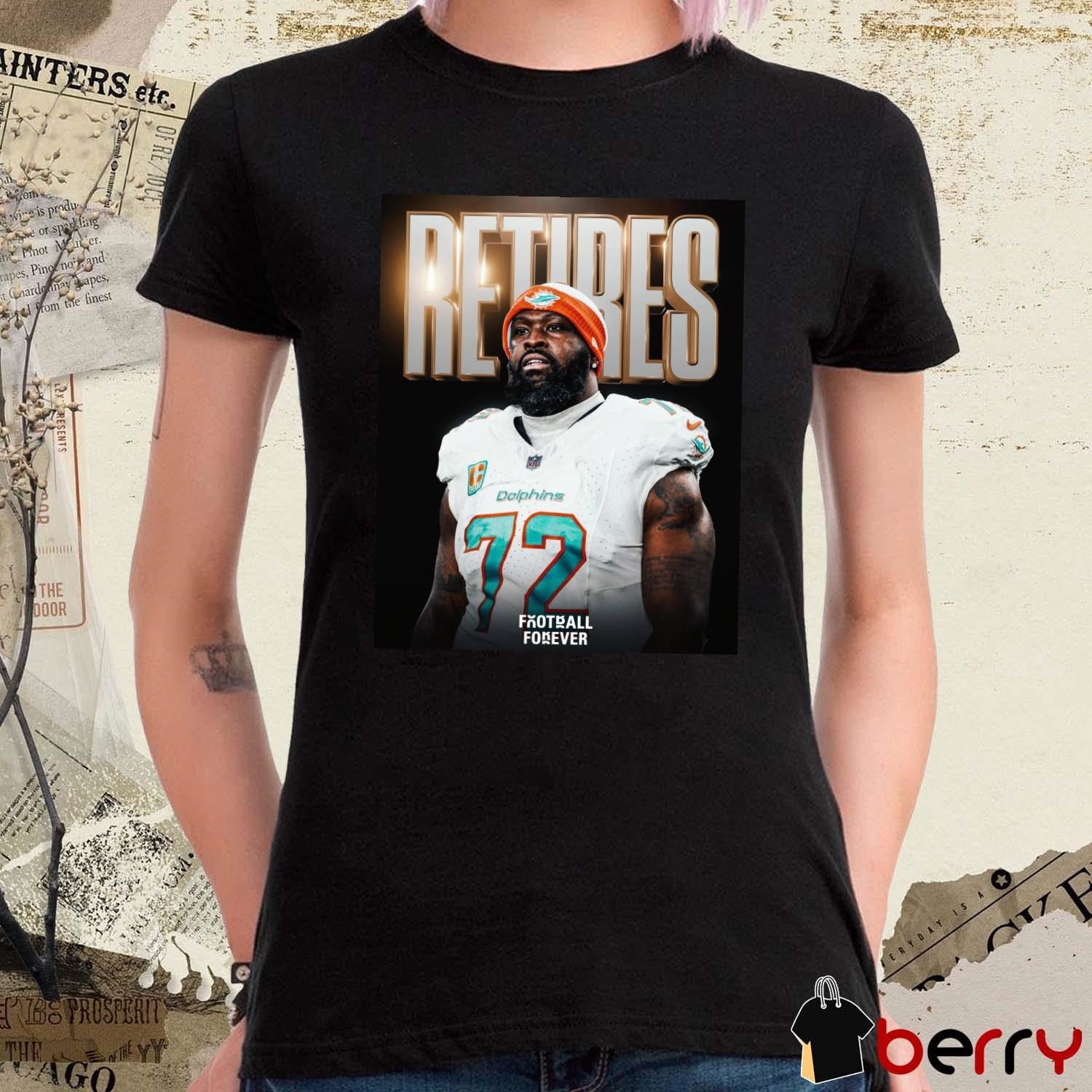 Miami Dolphins All-Pro LT Terron Armstead is retiring from the NFL after 12 seasons Poster t-shirt