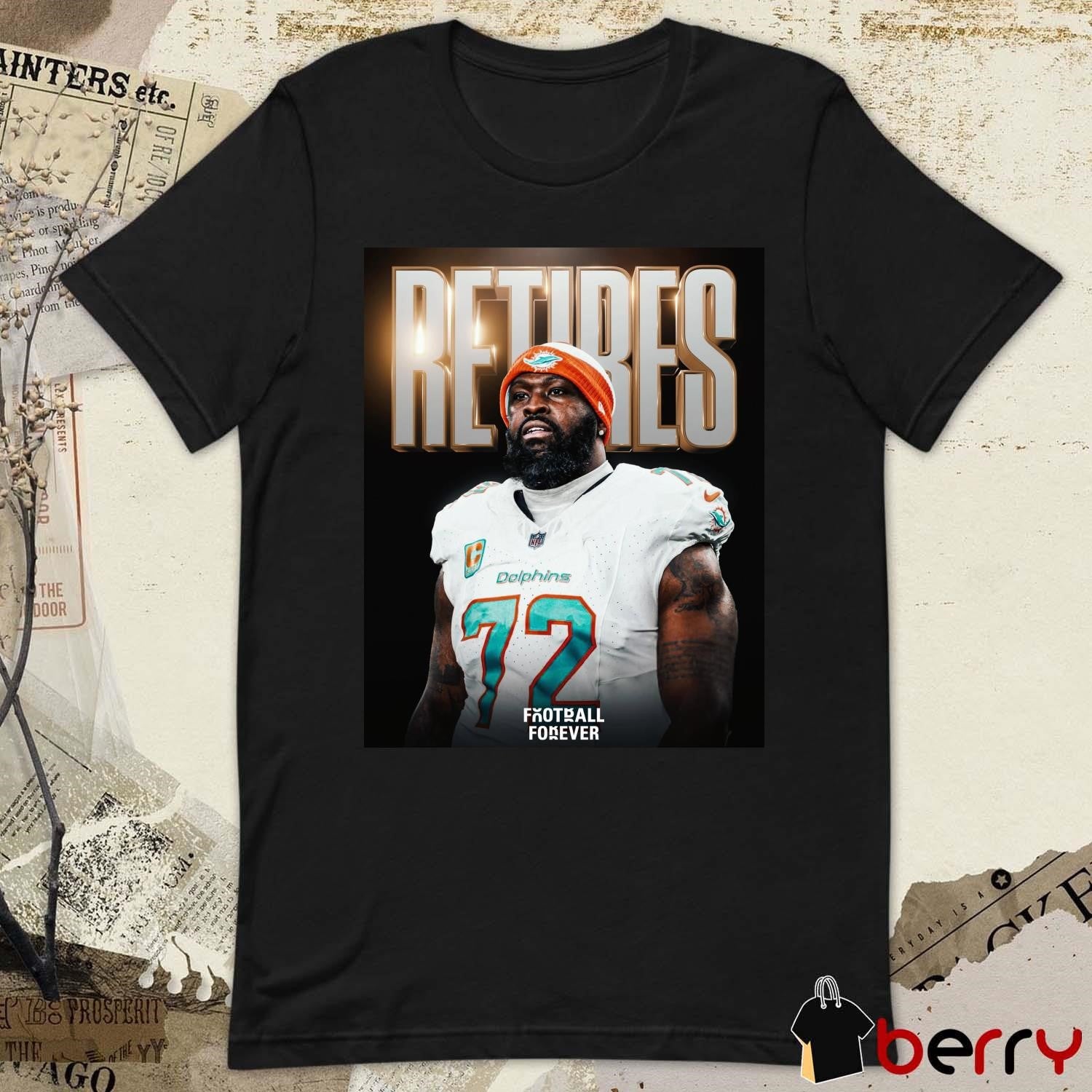 Miami Dolphins All-Pro LT Terron Armstead is retiring from the NFL after 12 seasons Poster t-shirt