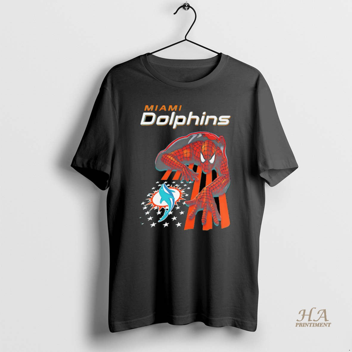 Official Miami Dolphins Spiderman America Flag T-Shirts, Hoodie, Sweatshirt | InkNestWear.com
