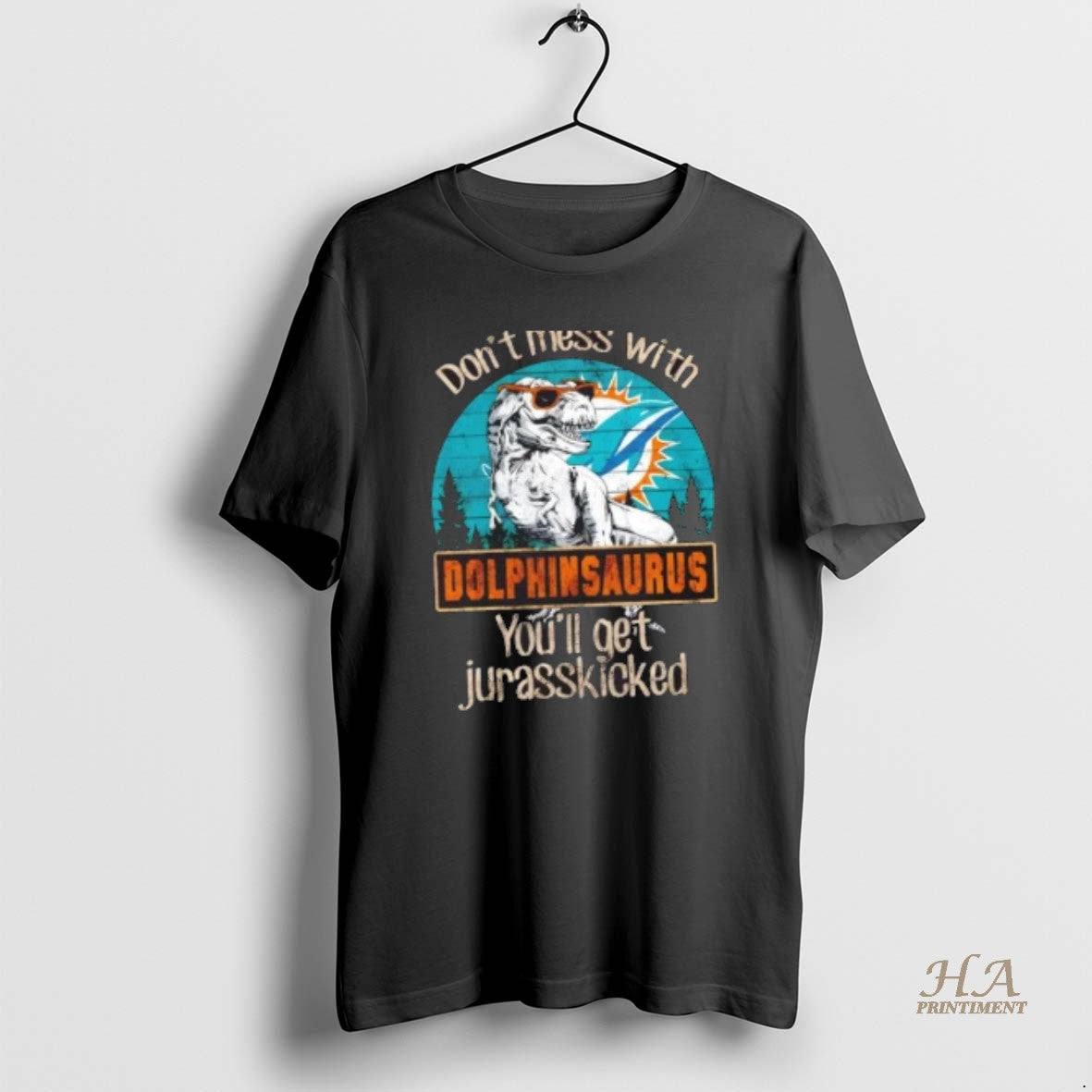 Official Miami Dolphins Dont Mess With Dolphinsaurus Youll Get Jurasskicked T-Shirts, Hoodie, Sweatshirt | InkNestWear.com