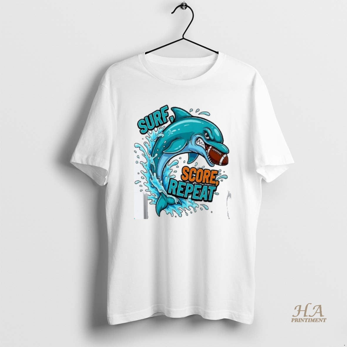 Official Miami Dolphins Football Surf Score Repeat Mascot T-Shirts, Hoodie, Sweatshirt | InkNestWear.com