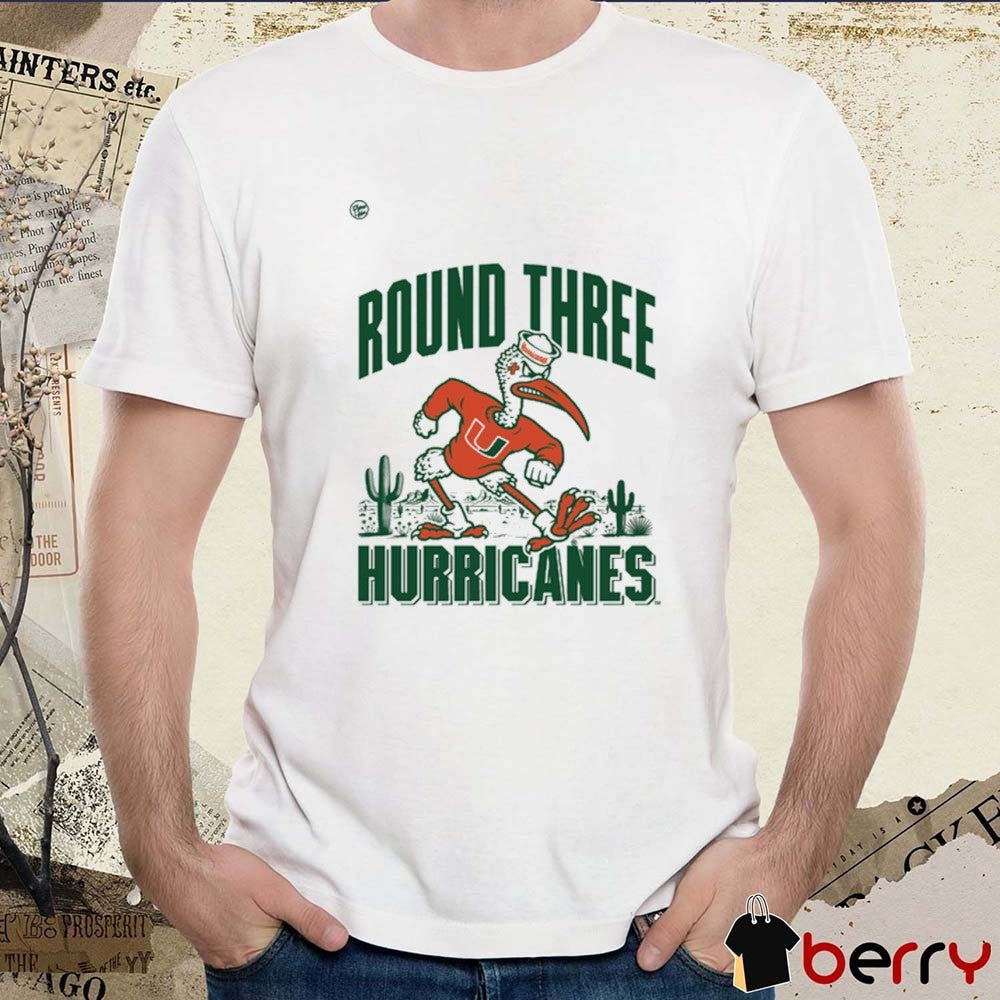 Miami Hurricanes Round Three Sebastian Round 3 t-shirt