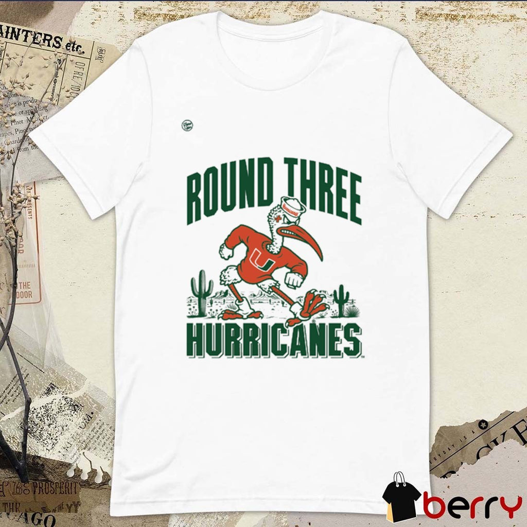 Miami Hurricanes Round Three Sebastian Round 3 t-shirt
