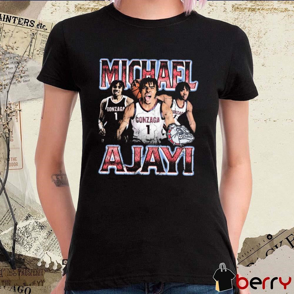 Michael Ajayi 90s Graphic Gonzaga Bulldogs t-shirt