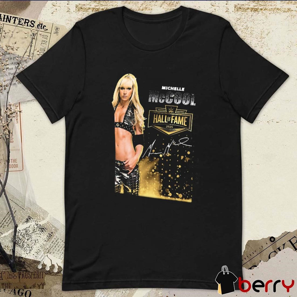 Michelle McCool WWE Hall of Fame Class of 2025 Career Highlights First-ever Divas Champion Signature New t-shirt