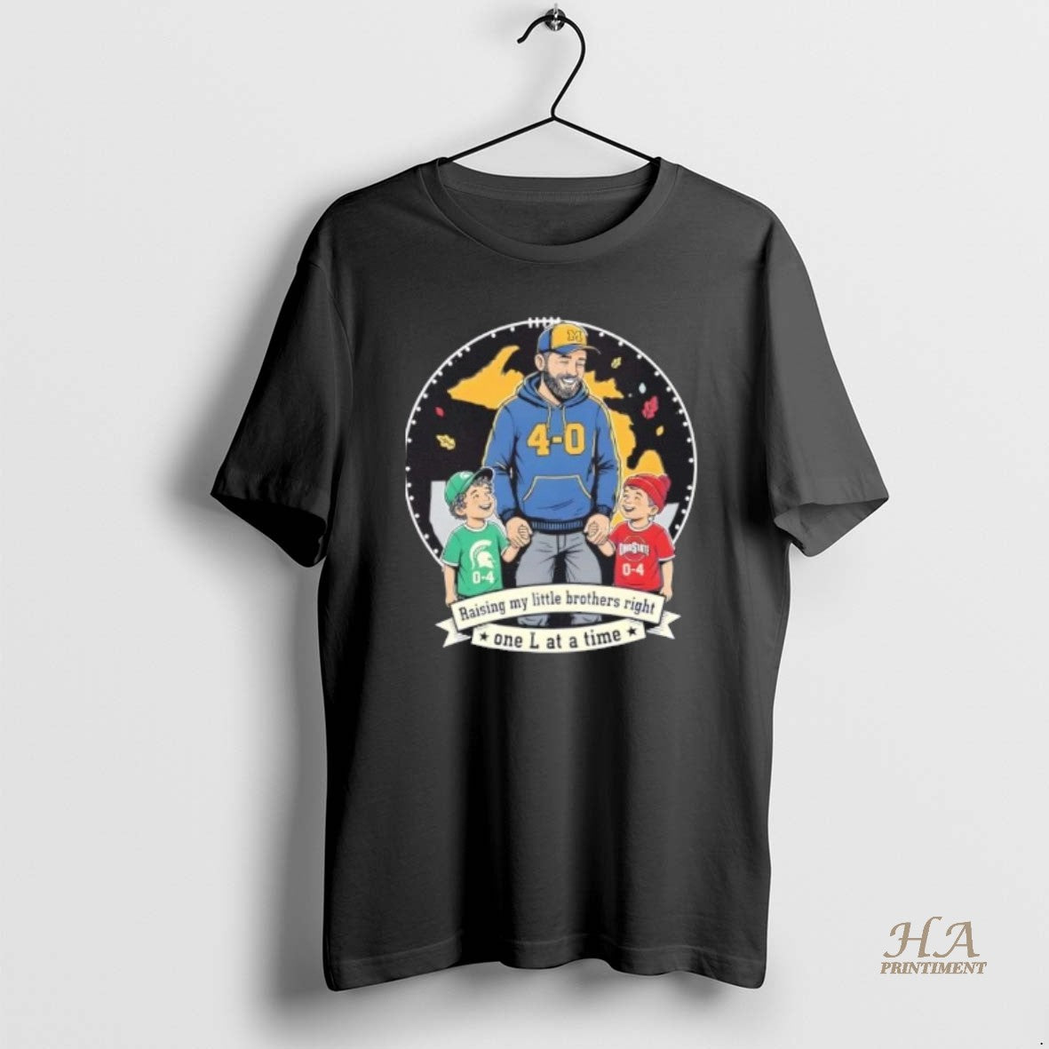 Official Michigan 4 0 Rivalry College Football Go Blue Little Brother T-Shirts, Hoodie, Sweatshirt | InkNestWear.com