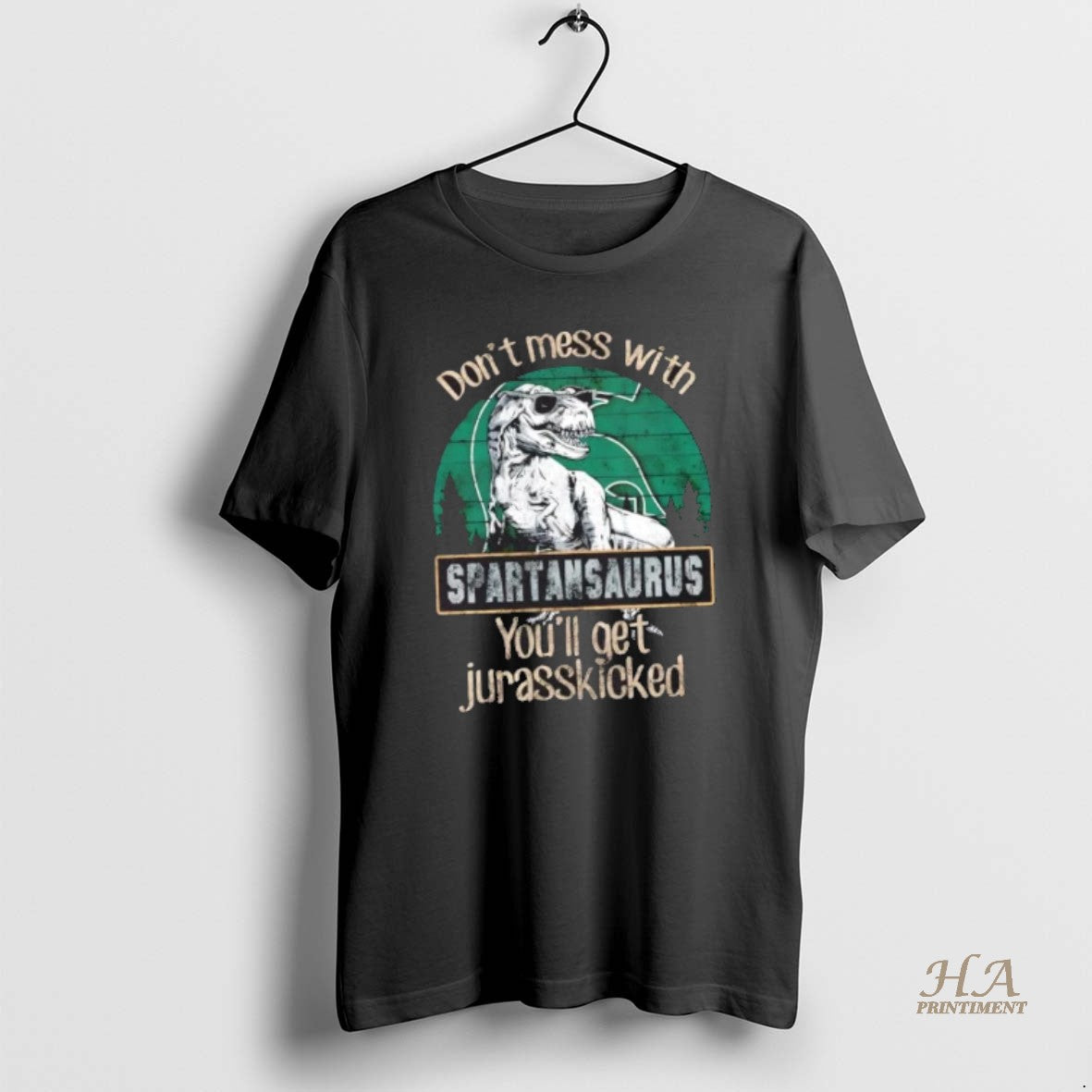 Official Michigan State Spartans Dont Mess With Spartansaurus Youll Get Jurasskicked T-Shirts, Hoodie, Sweatshirt