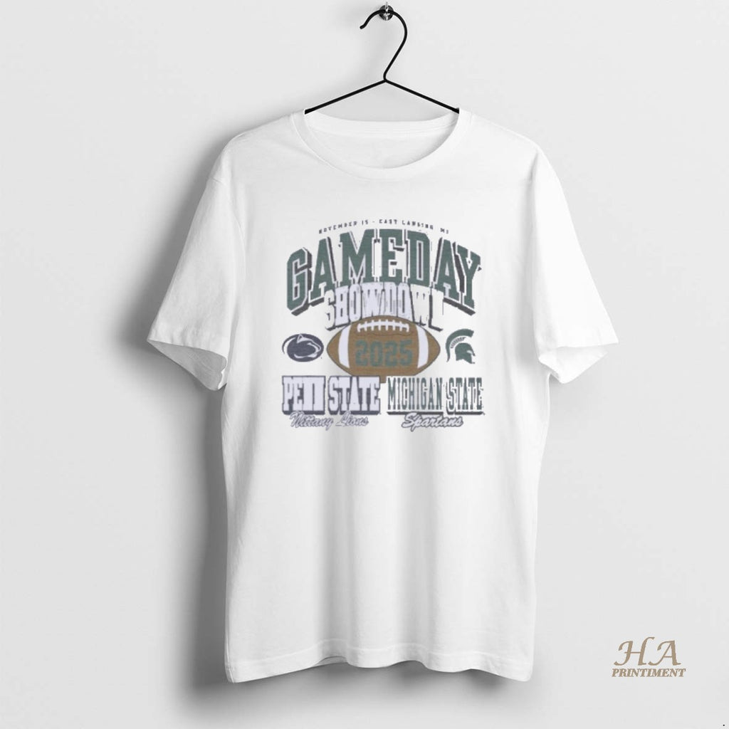 Official Michigan State Spartans Vs Penn State Nittany Lions 2025 Gameday Showdown T-Shirts, Hoodie, Sweatshirt