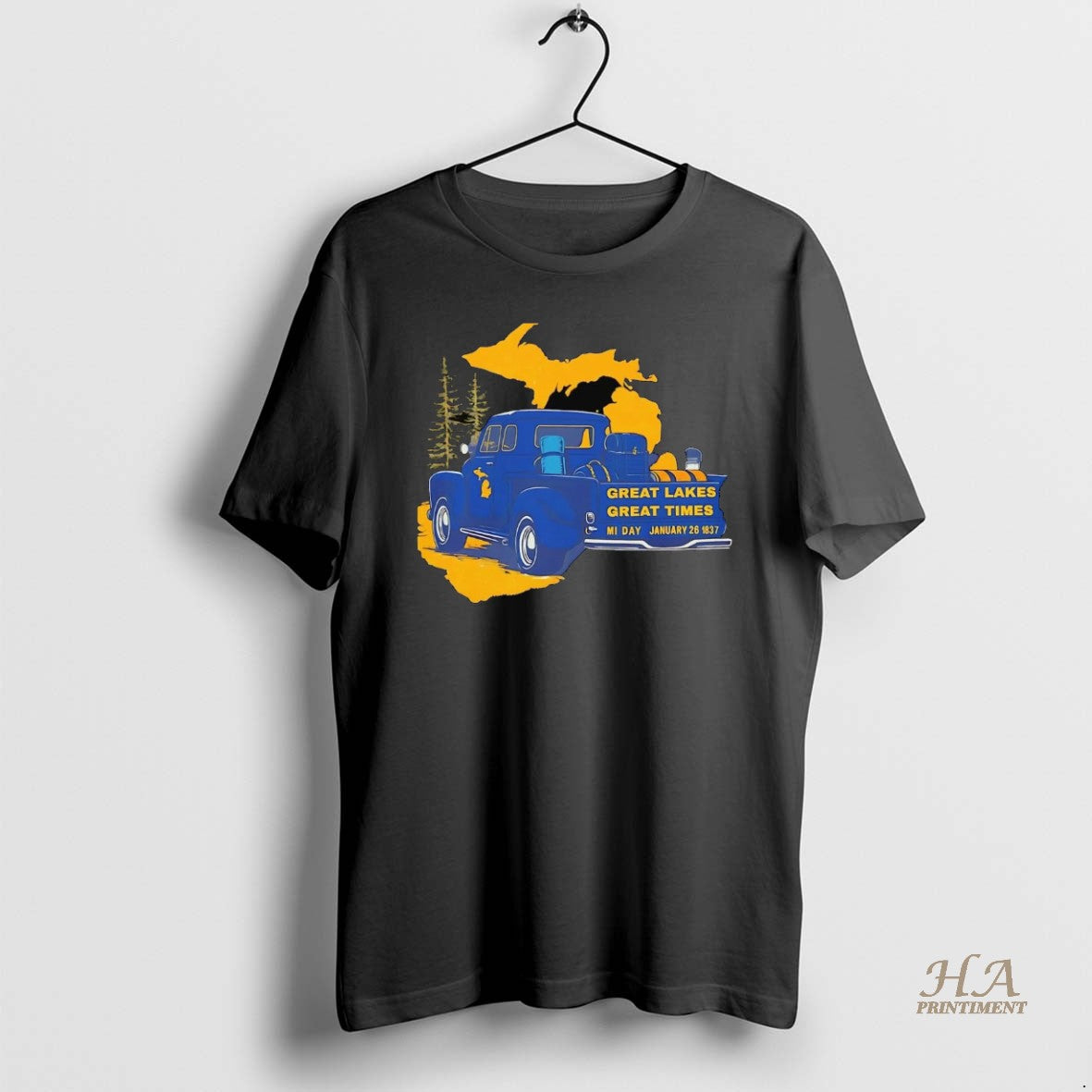 Official Michigan Wolverines Great Lakes Truck T-Shirts, Hoodie, Sweatshirt | InkNestWear.com