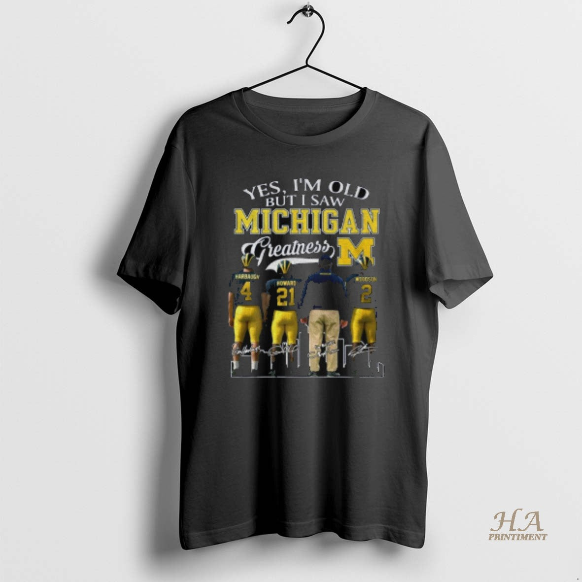 Official Michigan Wolverines Yes Im Old But I Saw Michigan Greatness Team 2025 Signatures T-Shirts, Hoodie, Sweatshirt