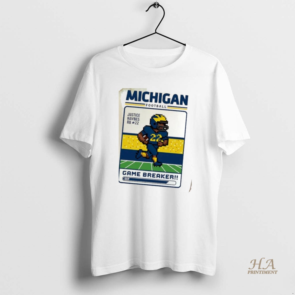 Official Michigan Wolverines Football Justice Haynes Game Breaker T-Shirts, Hoodie, Sweatshirt | InkNestWear.com