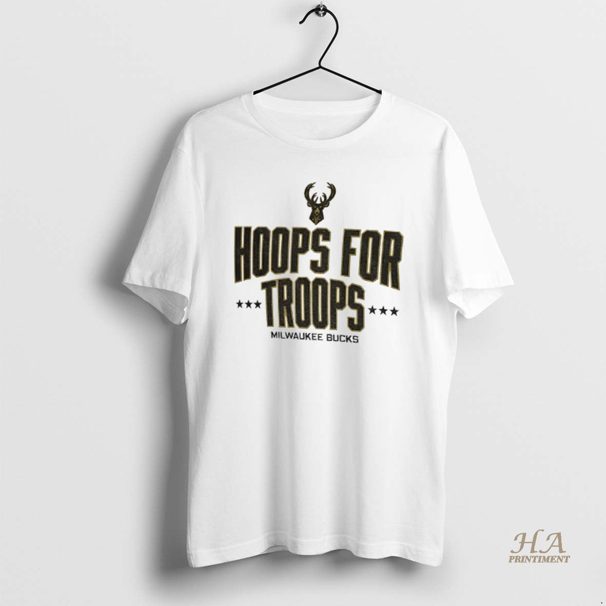 Official Milwaukee Bucks Basketball Nba Hoops For Troops Logo T-Shirts, Hoodie, Sweatshirt | InkNestWear.com