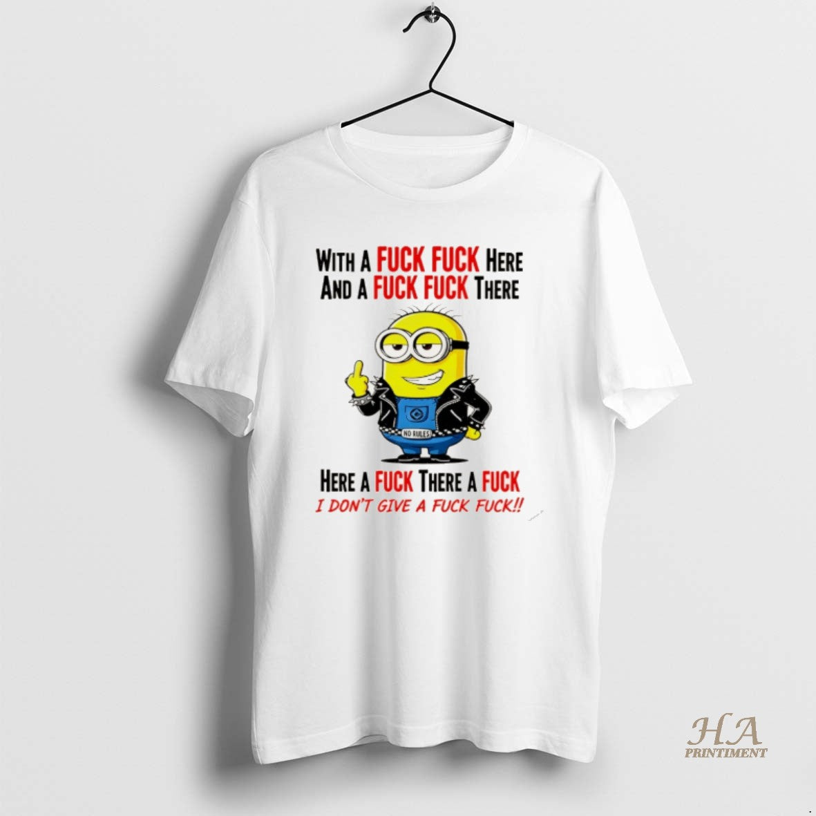 Official Minion With A Fck Fck Here And A Fck Fck There Christmas T-Shirts, Hoodie, Sweatshirt | InkNestWear.com