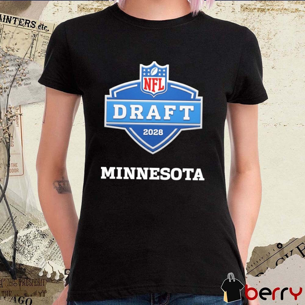 Minnesota Vikings 2028 NFL Draft Logo t-shirt