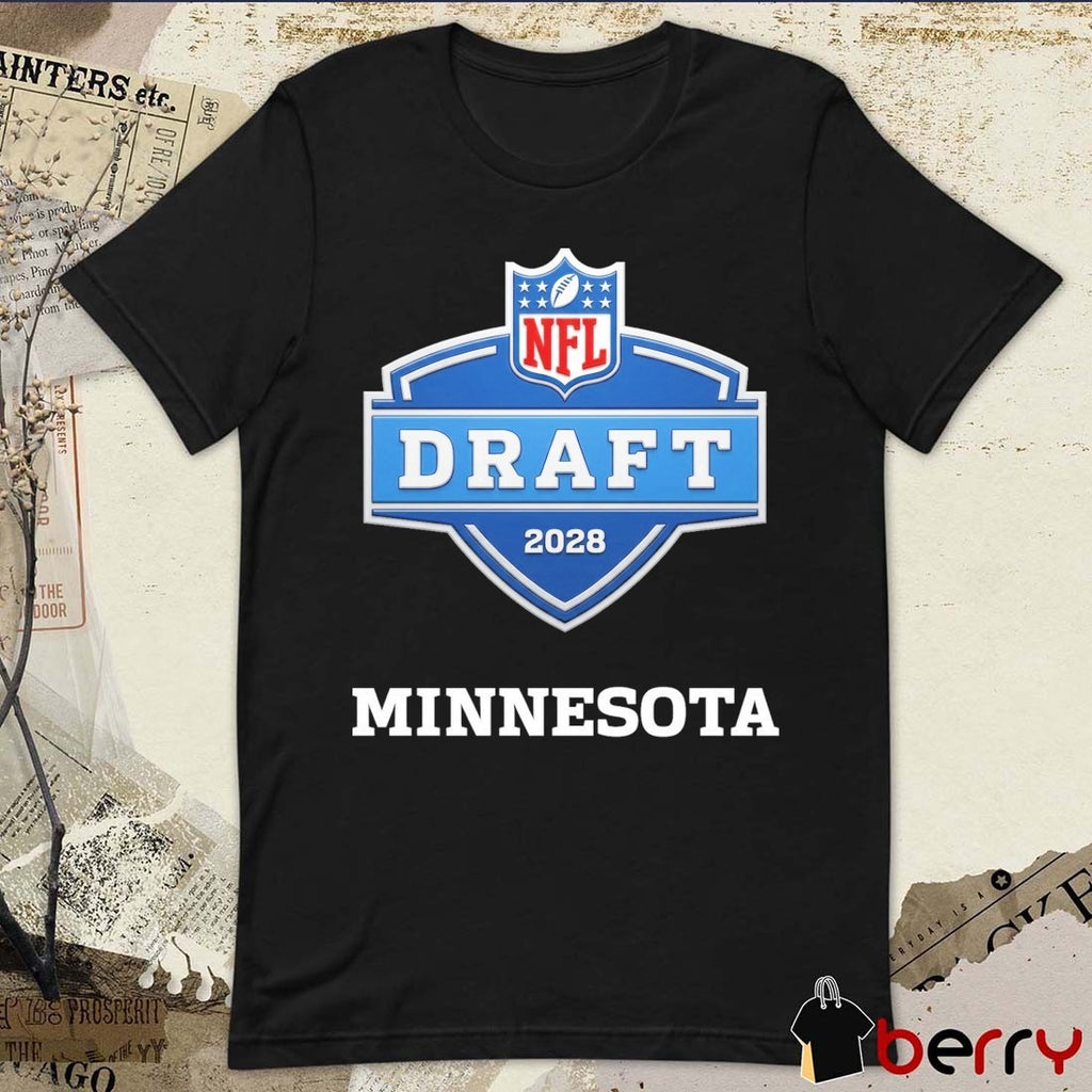 Minnesota Vikings 2028 NFL Draft Logo t-shirt
