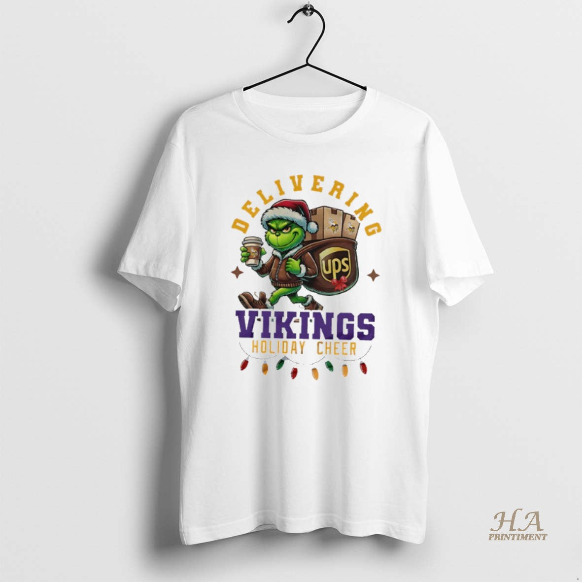 Official Minnesota Vikings Grinch Delivering Ups Holiday Cheer Christmas T-Shirts, Hoodie, Sweatshirt | InkNestWear.com