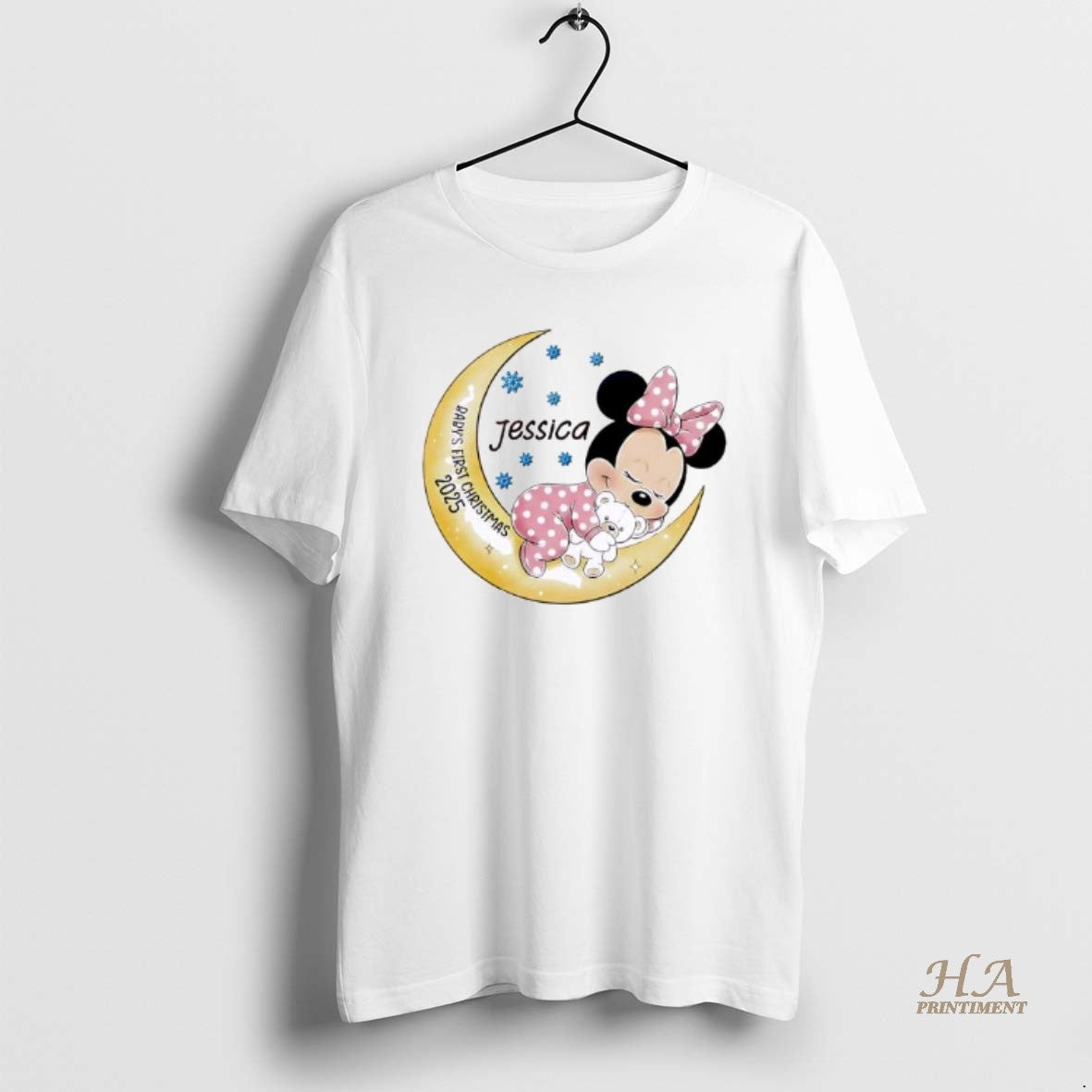 Official Minnie Babys First Christmas Personalised Ornaments White T-Shirts, Hoodie, Sweatshirt | InkNestWear.com