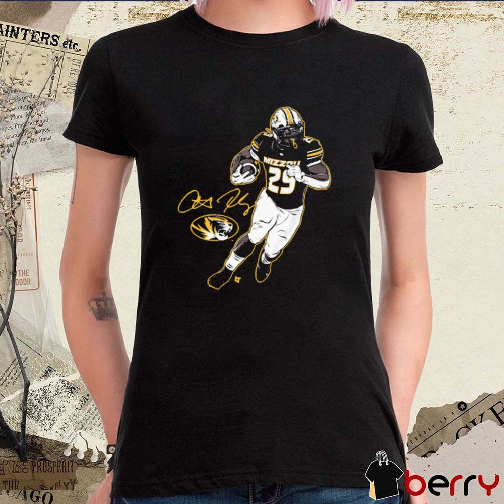 Missouri Tigers Football NCAA Ahmad Hardy Superstar Pose Signature t-shirt