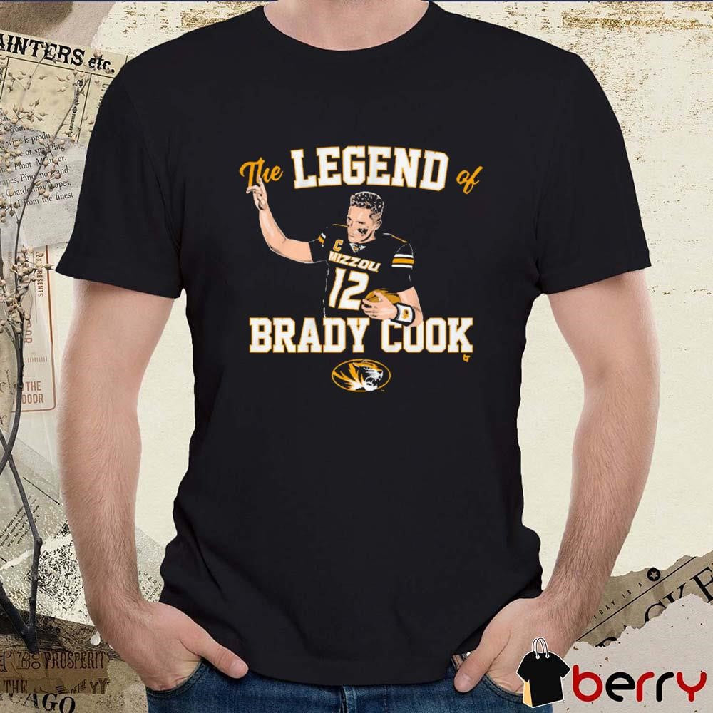 Mizzou Tigers Football The Legend Of Brady Cook NCAA t-shirt