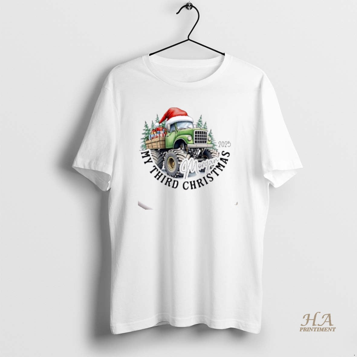 Official Monster Truck My Third Christmas Personalized Ornaments White T-Shirts, Hoodie, Sweatshirt | InkNestWear.com