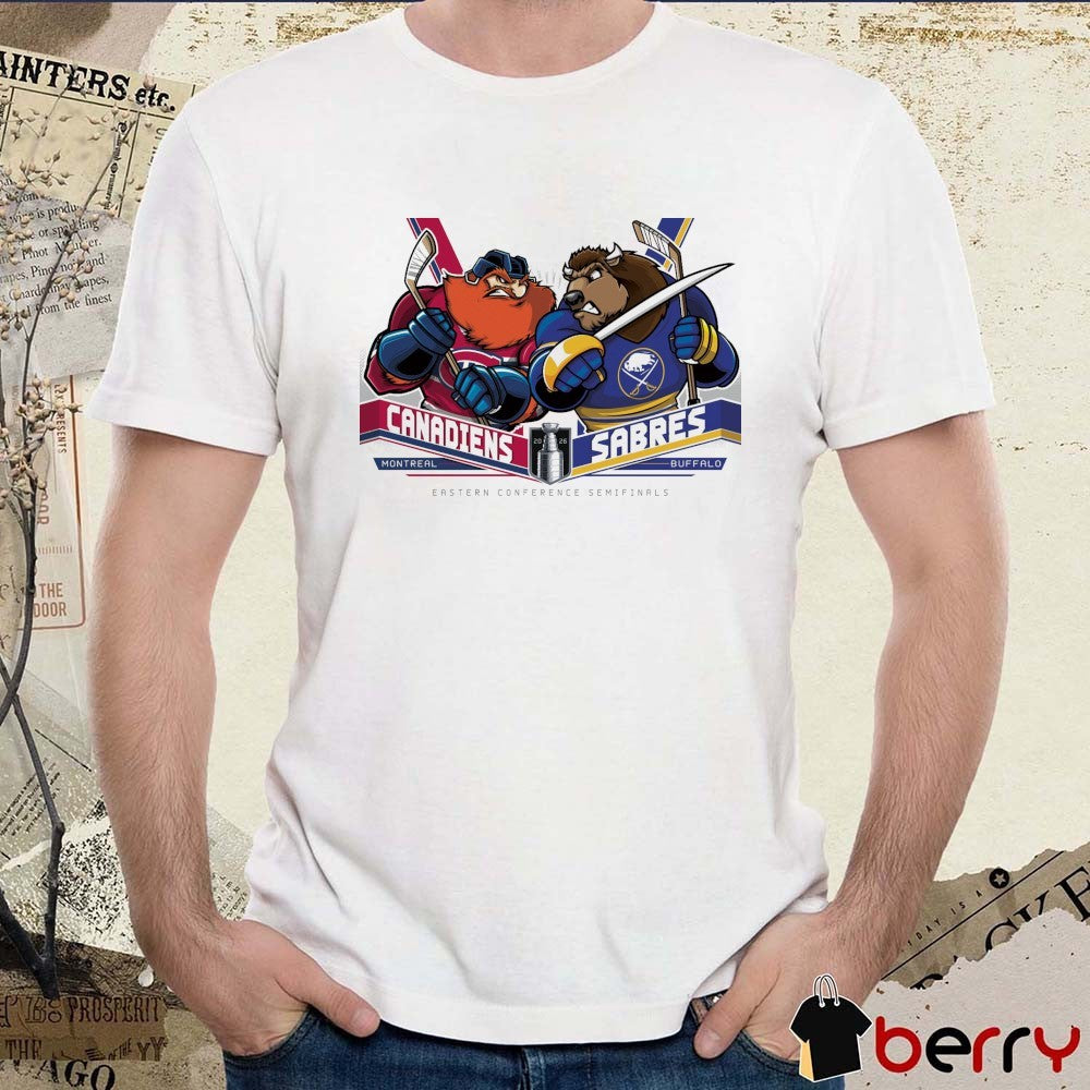 Montreal Canadiens Vs Buffalo Sabres 2026 NHL Eastern Conference Semifinals Mascot t-shirt