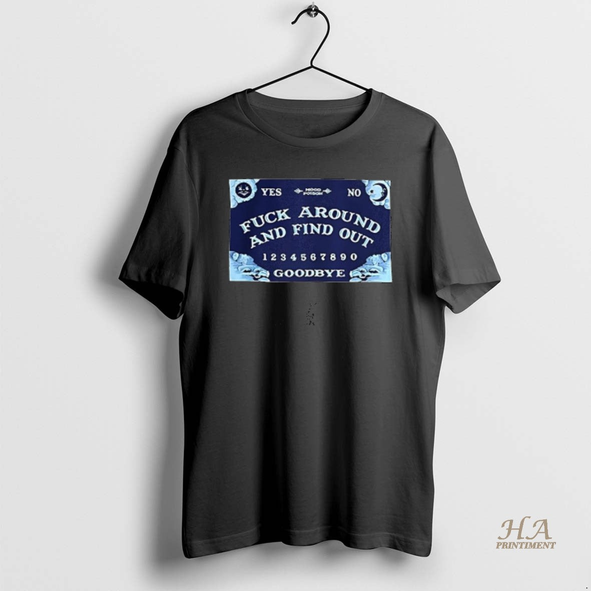 Official Mood Poison Fuck Around And Find Out Goodbye Ouija Board T-Shirts, Hoodie, Sweatshirt | InkNestWear.com