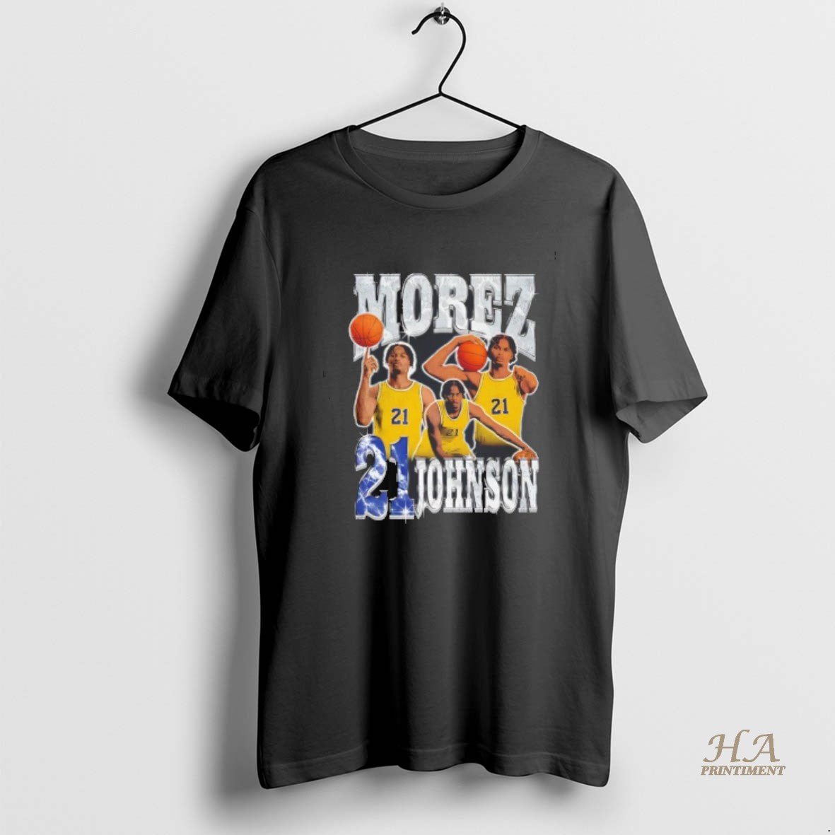 Official Morez Johnson Michigan Wolverines Rez Player Collage T-Shirts, Hoodie, Sweatshirt | InkNestWear.com