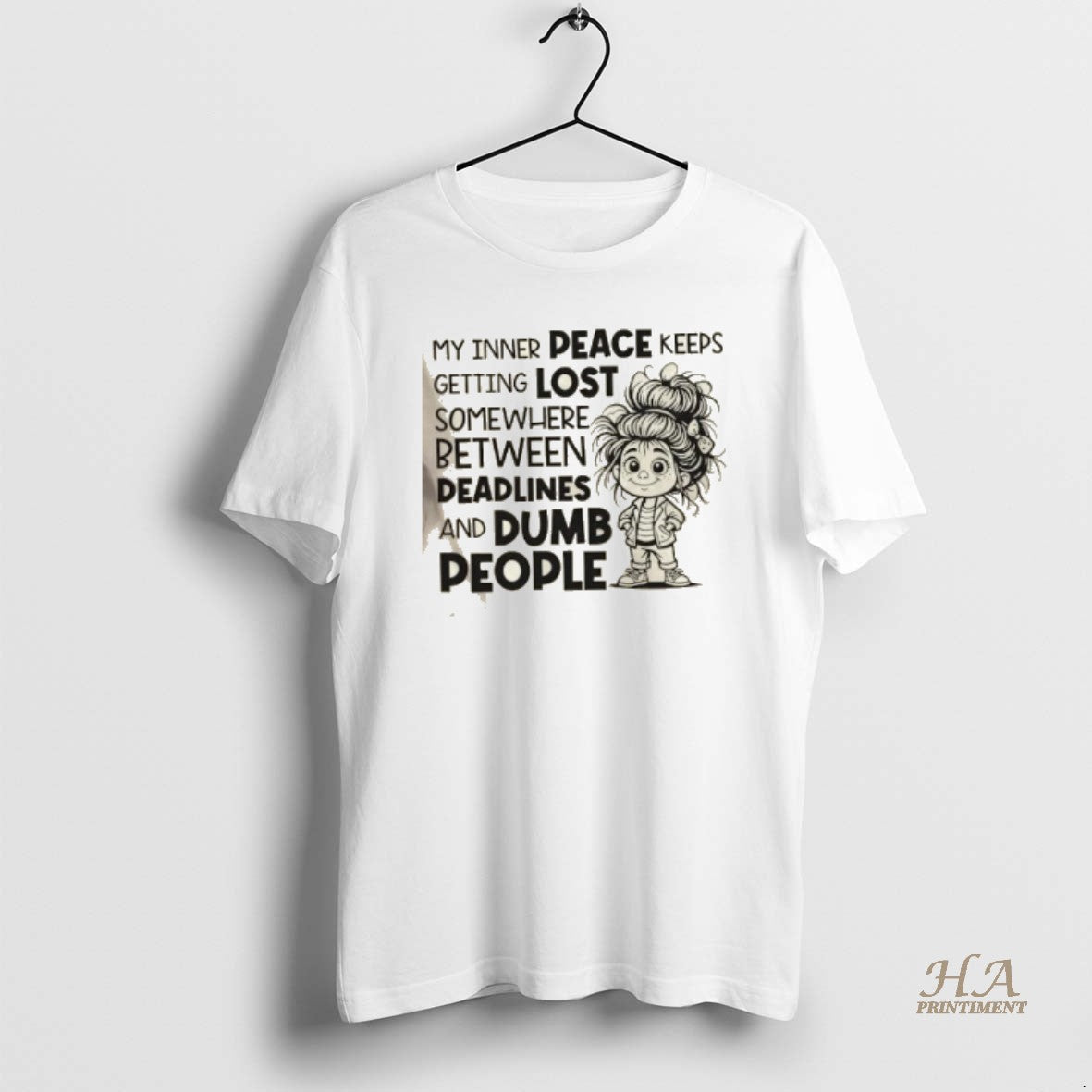 Official My Inner Peace Keeps Getting Lost Somewhere Between Deadlines And Dumb People T-Shirts, Hoodie, Sweatshirt