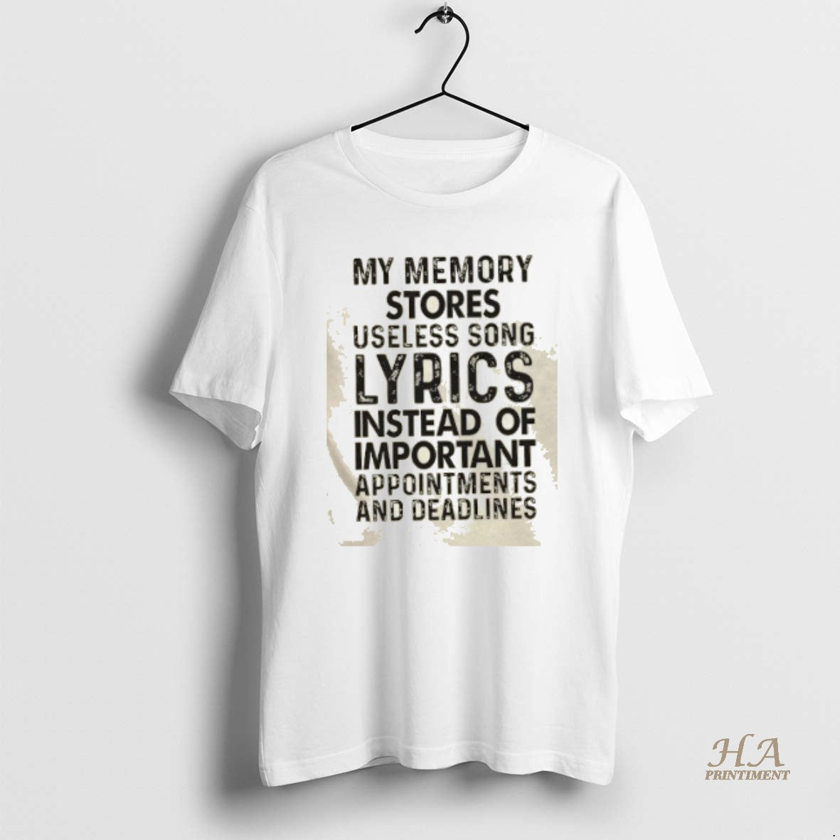 Official My Memory Stores Useless Song Lyrics Instead Of Important Appointments And Deadlines T-Shirts, Hoodie, Sweatshirt