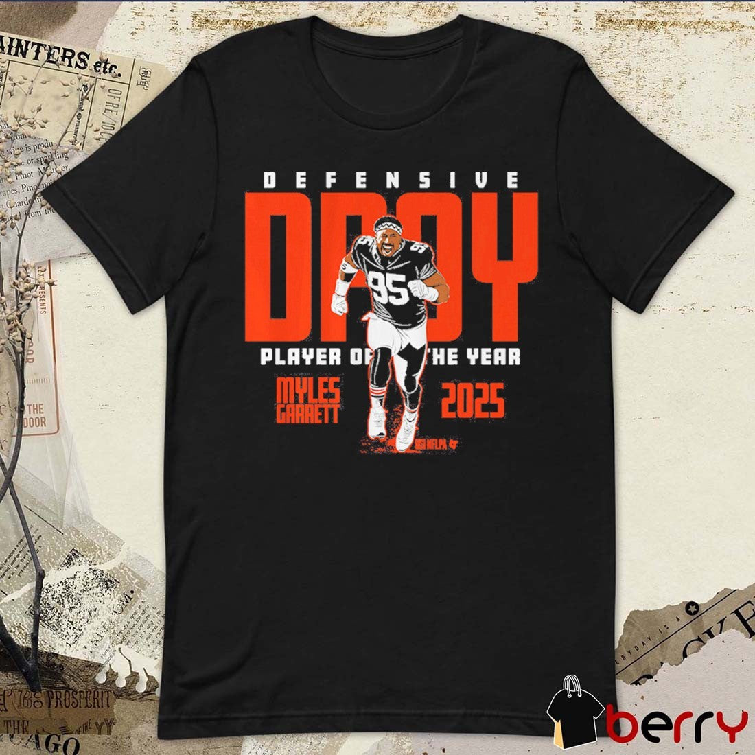 Myles Garrett 2025 Defensive Player of the Year Cleveland Browns t-shirt