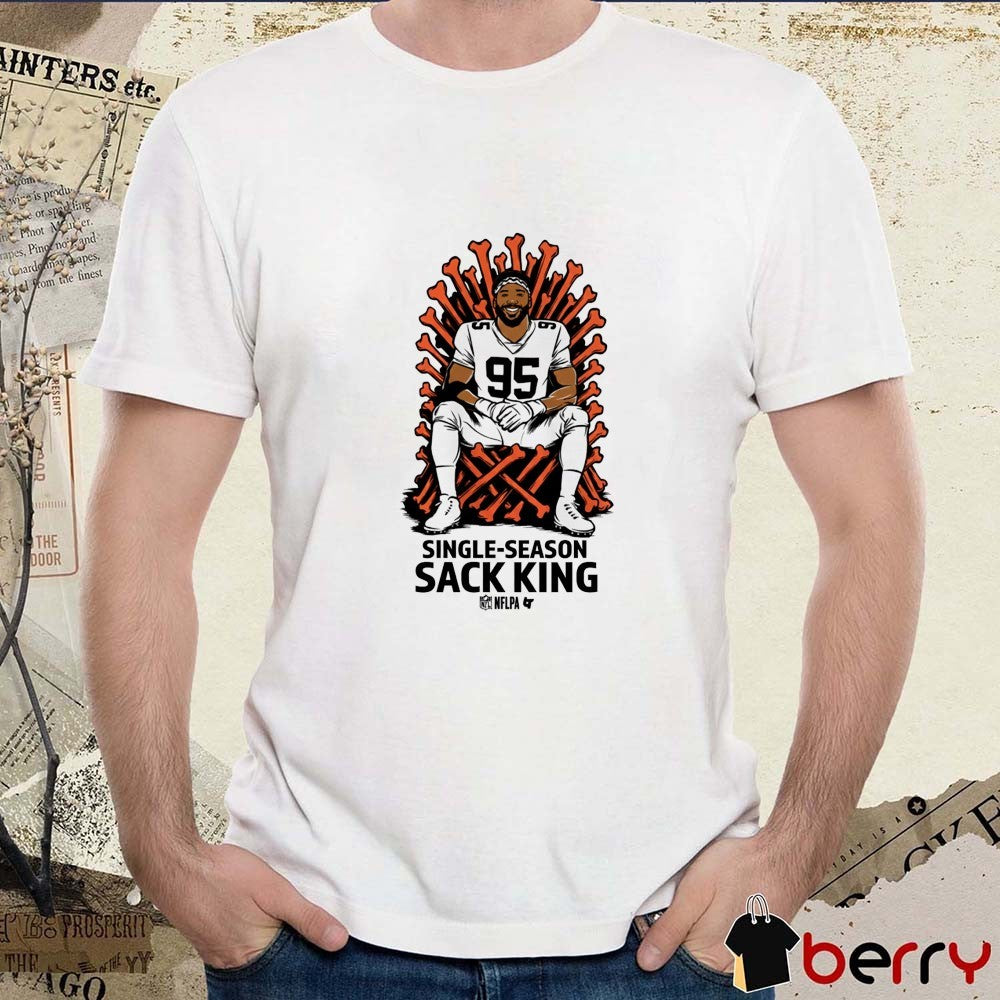 Myles Garrett Single-Season Sack King Cleveland Browns NFL t-shirt