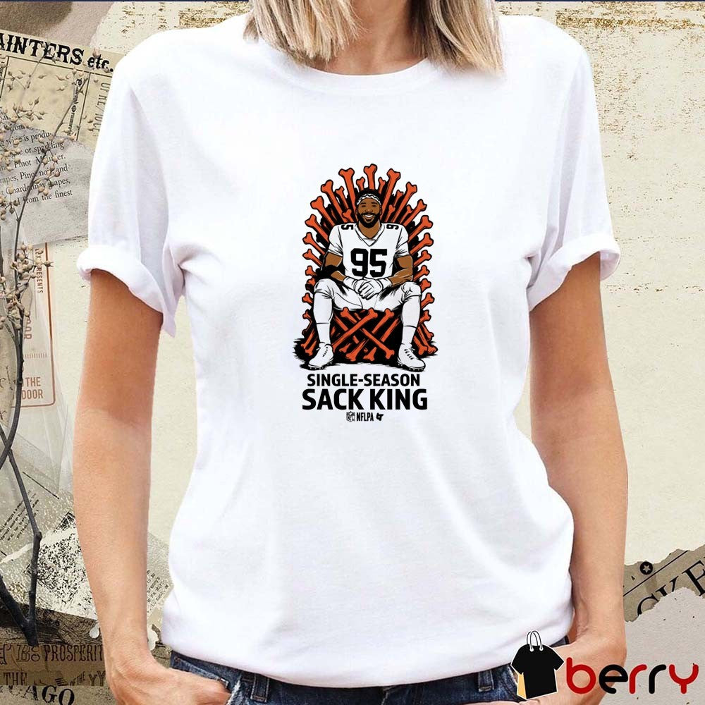 Myles Garrett Single-Season Sack King Cleveland Browns NFL t-shirt