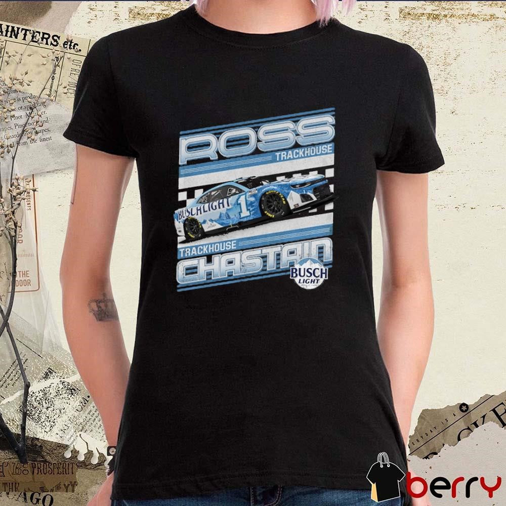 NASCAR Ross Chastain Trackhouse Racing Team Collection Busch Light Car 2025 Vintage t-shirt