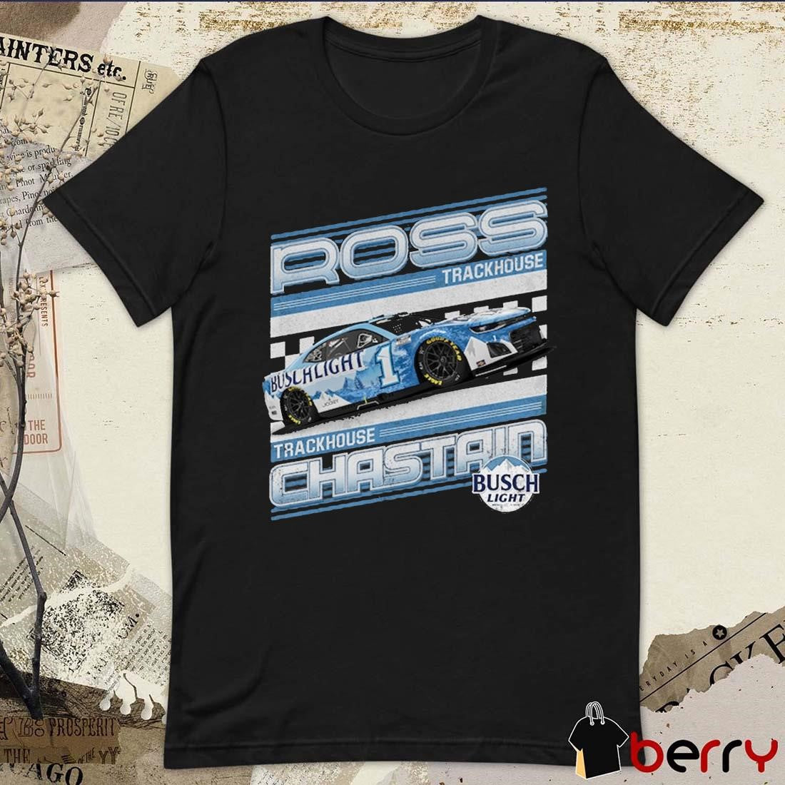 NASCAR Ross Chastain Trackhouse Racing Team Collection Busch Light Car 2025 Vintage t-shirt