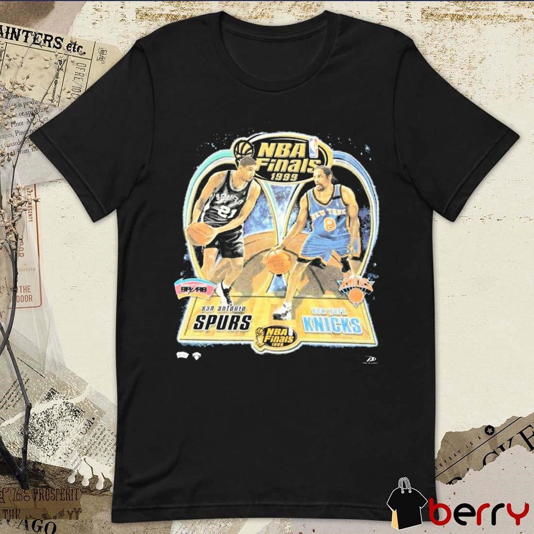 NBA Finals 1999 San Antonio Spurs vs New York Knicks Pro Player Vintage t-shirt