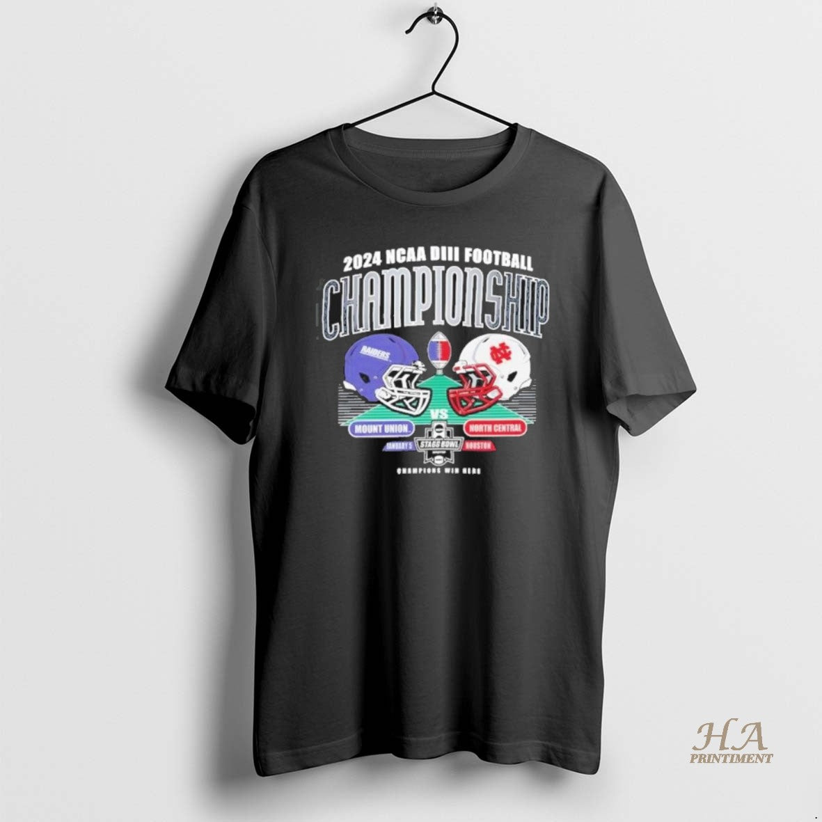 Official Ncaa Diii Football Championship Mount Union Vs North Central Football T-Shirts, Hoodie, Sweatshirt | InkNestWear.com