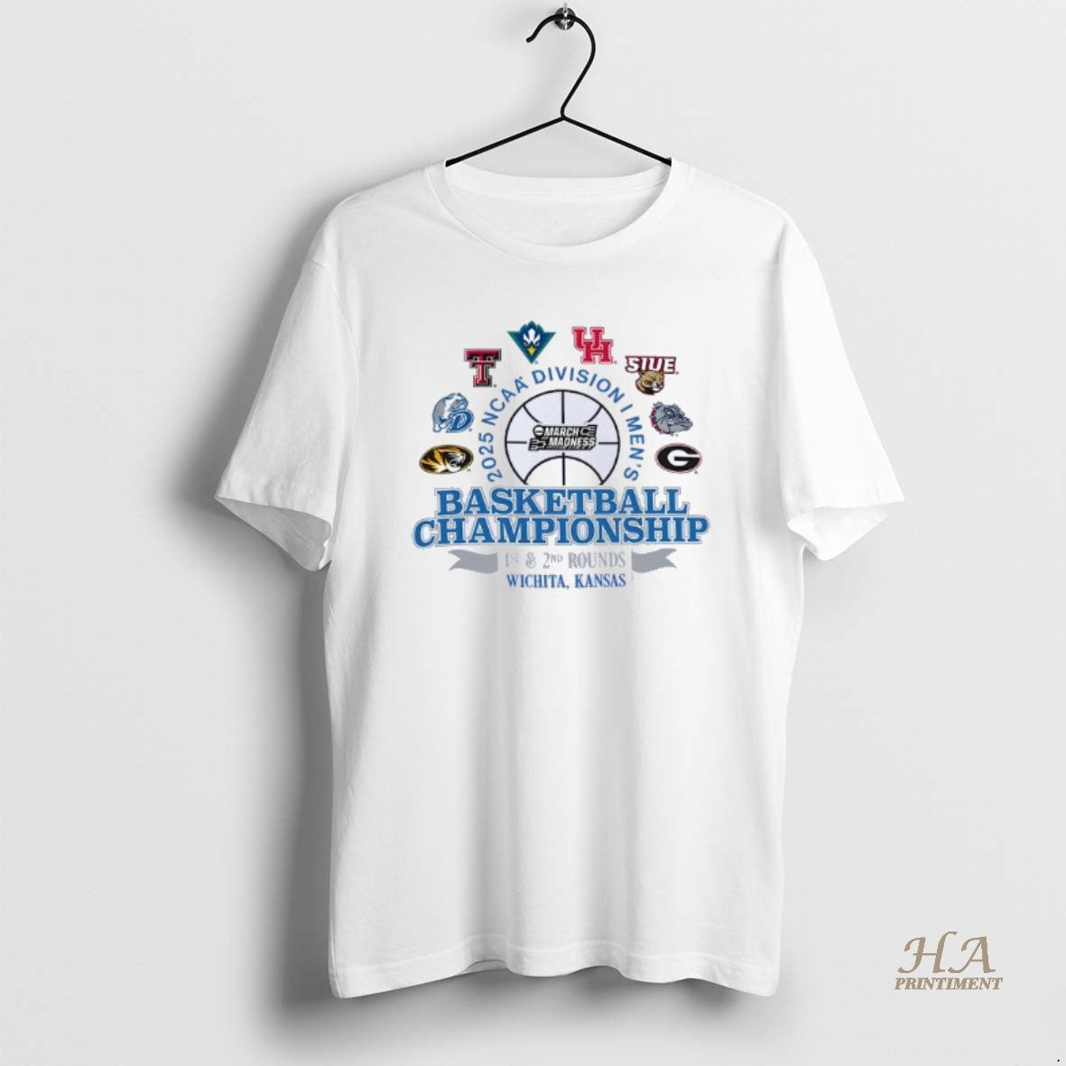 Official Ncaa Division I Mens Basketball Championship 1st And 2nd Rounds 2025 Wichita Kansas T-Shirts, Hoodie, Sweatshirt