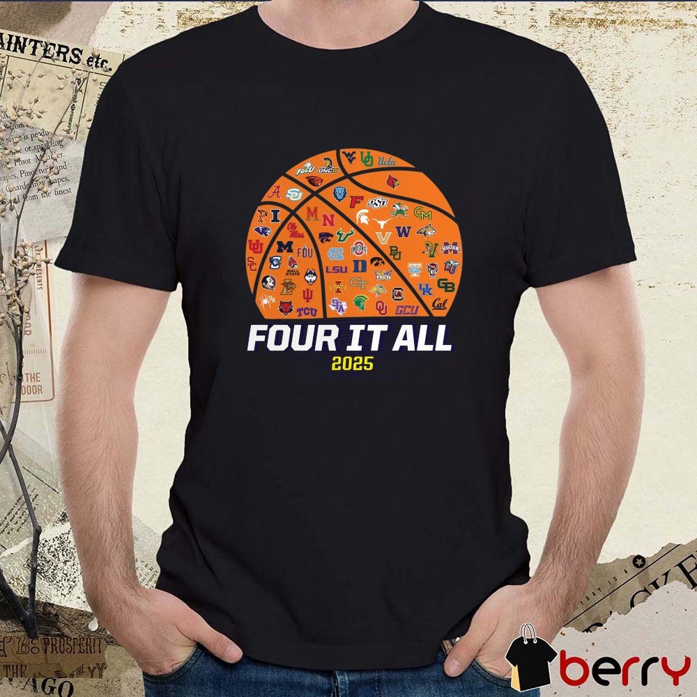 NCAA Women’s Basketball Tournament March Madness Four It All 2025 Catch & Shoot t-shirt