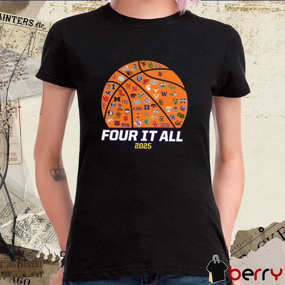 NCAA Women’s Basketball Tournament March Madness Four It All 2025 Catch & Shoot t-shirt