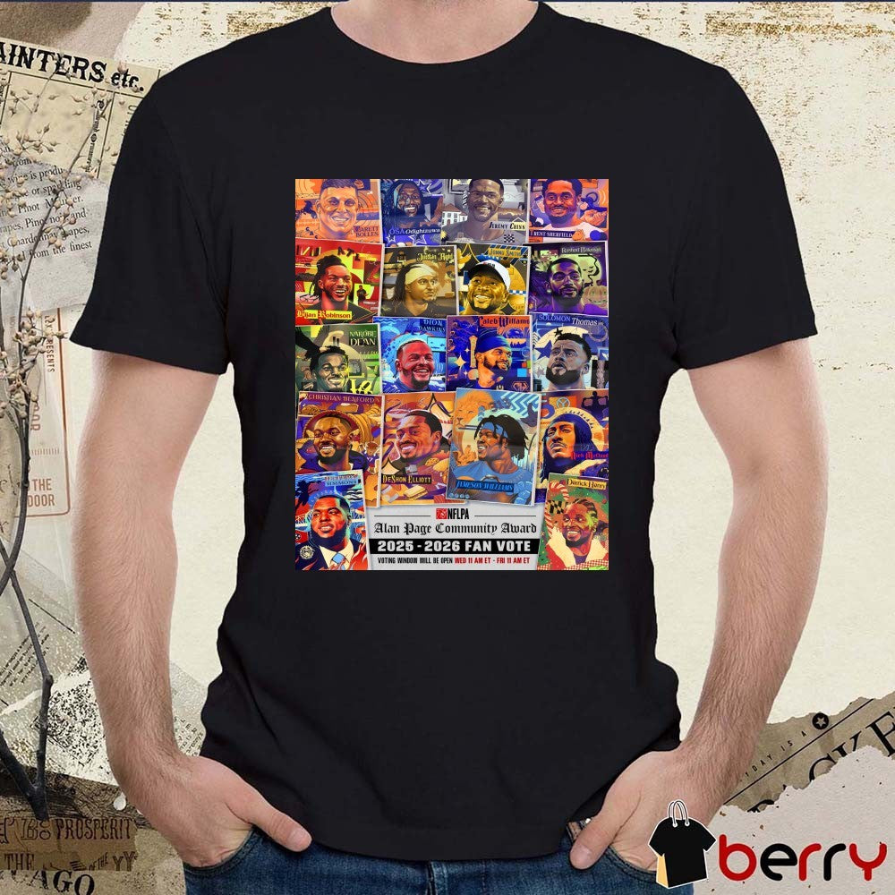 NFL Alan Page Community Award Players 2025-2026 Fan Vote Poster shirt