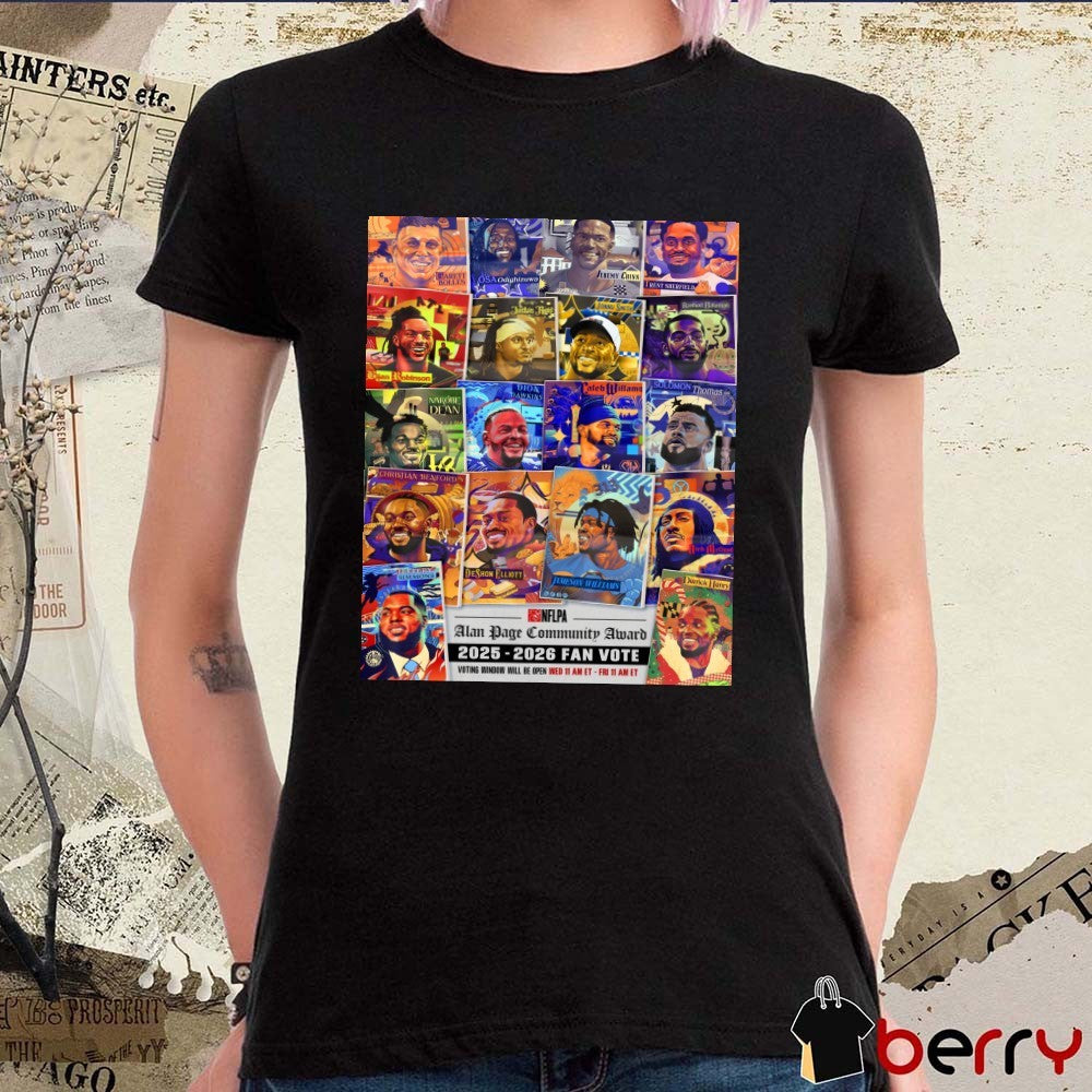NFL Alan Page Community Award Players 2025-2026 Fan Vote Poster shirt
